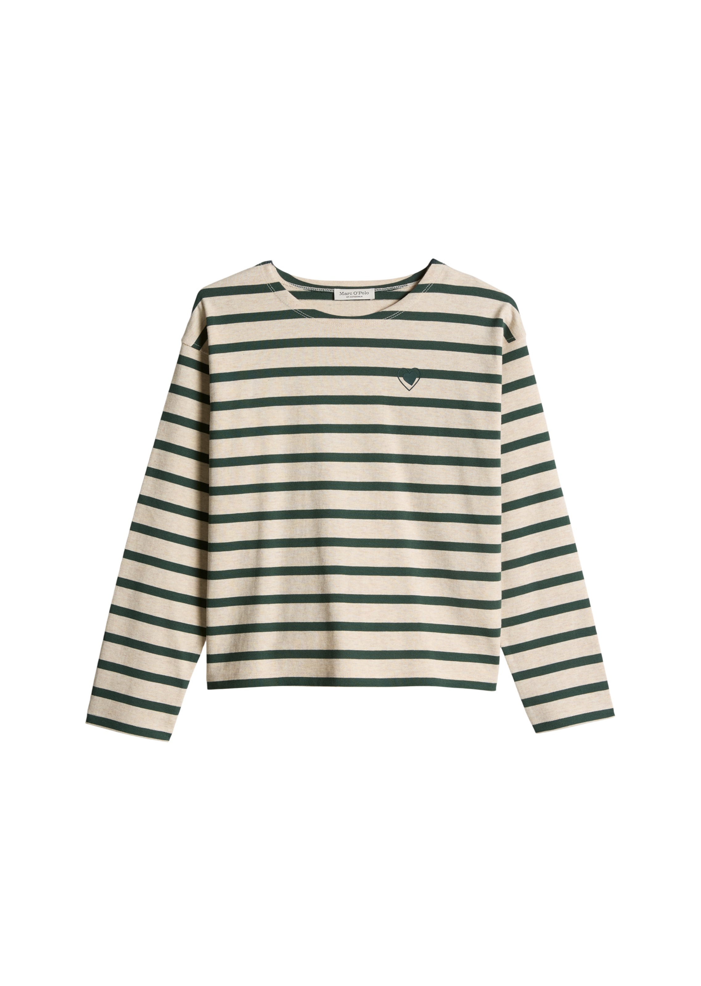 Sweat-shirt Marc O'Polo en beige : devant