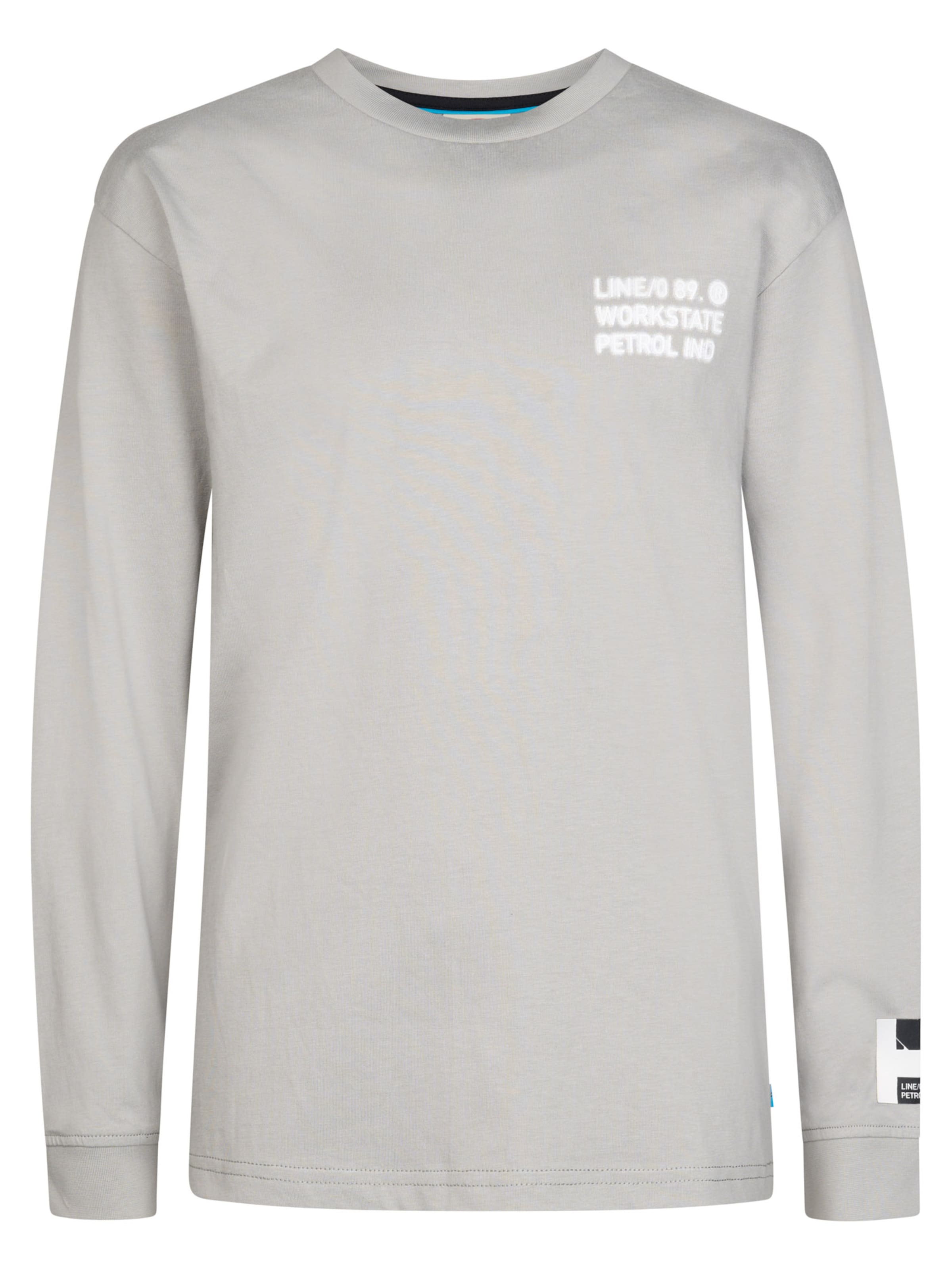 Petrol Industries Shirt in Grijs: voorkant