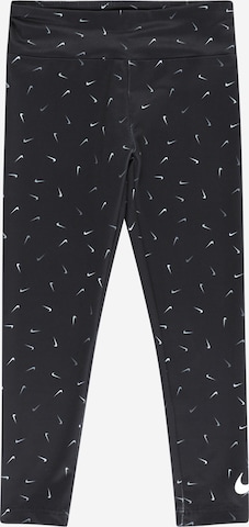 Nike Sportswear Szabványos Leggings 'SWOOSH' - fekete: elől