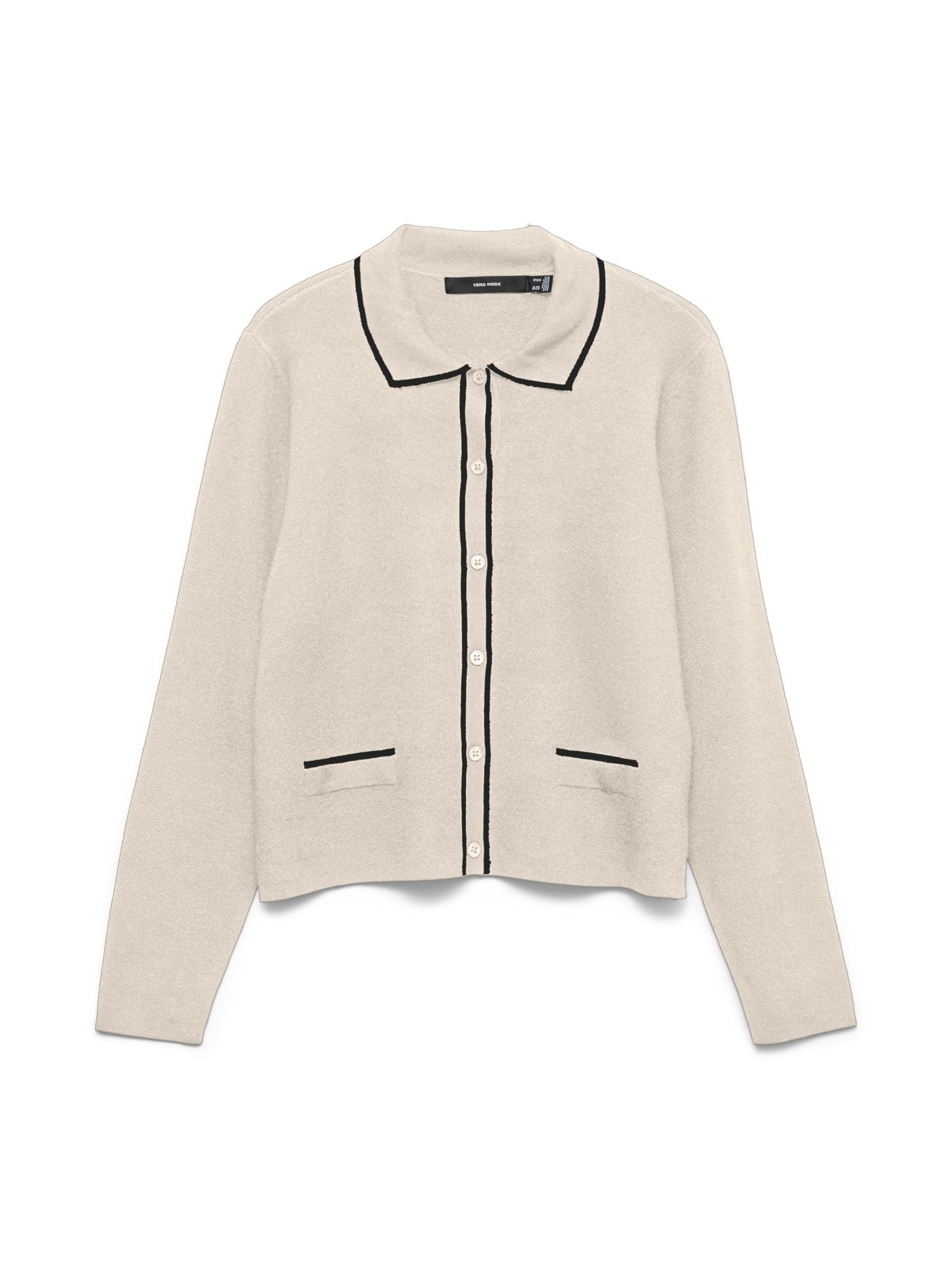 Cardigan 'VMGold' VERO MODA en beige : devant