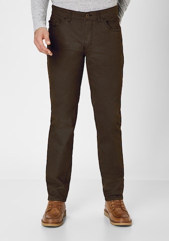 REDPOINT Regular Pants in Brown: front