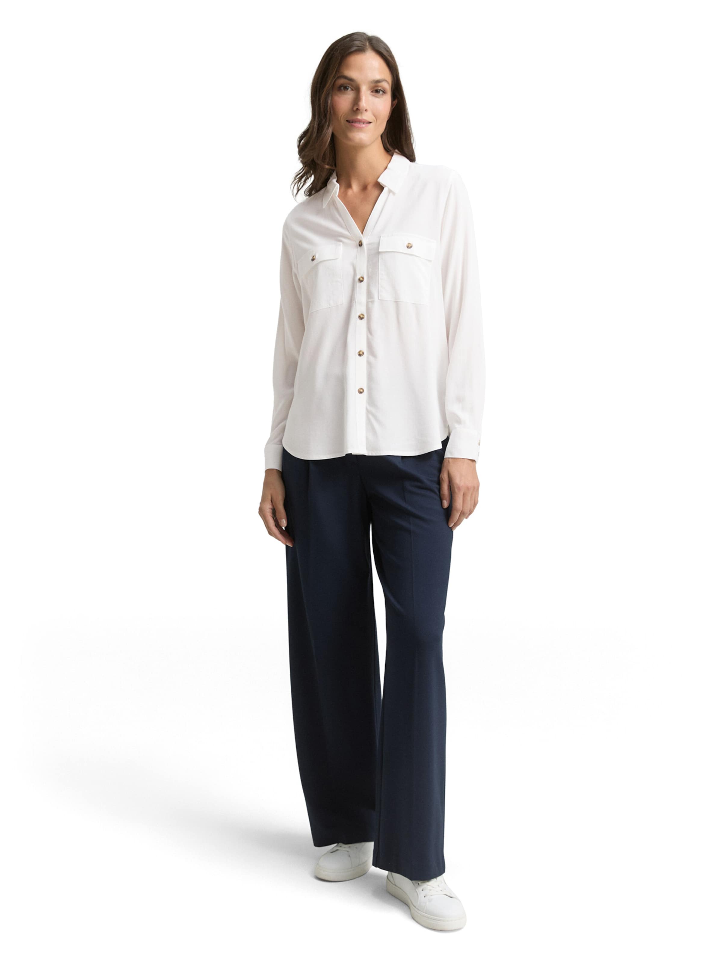 TOM TAILOR - Blusa em branco