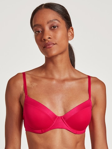 CALIDA T-shirt Bra in Red: front