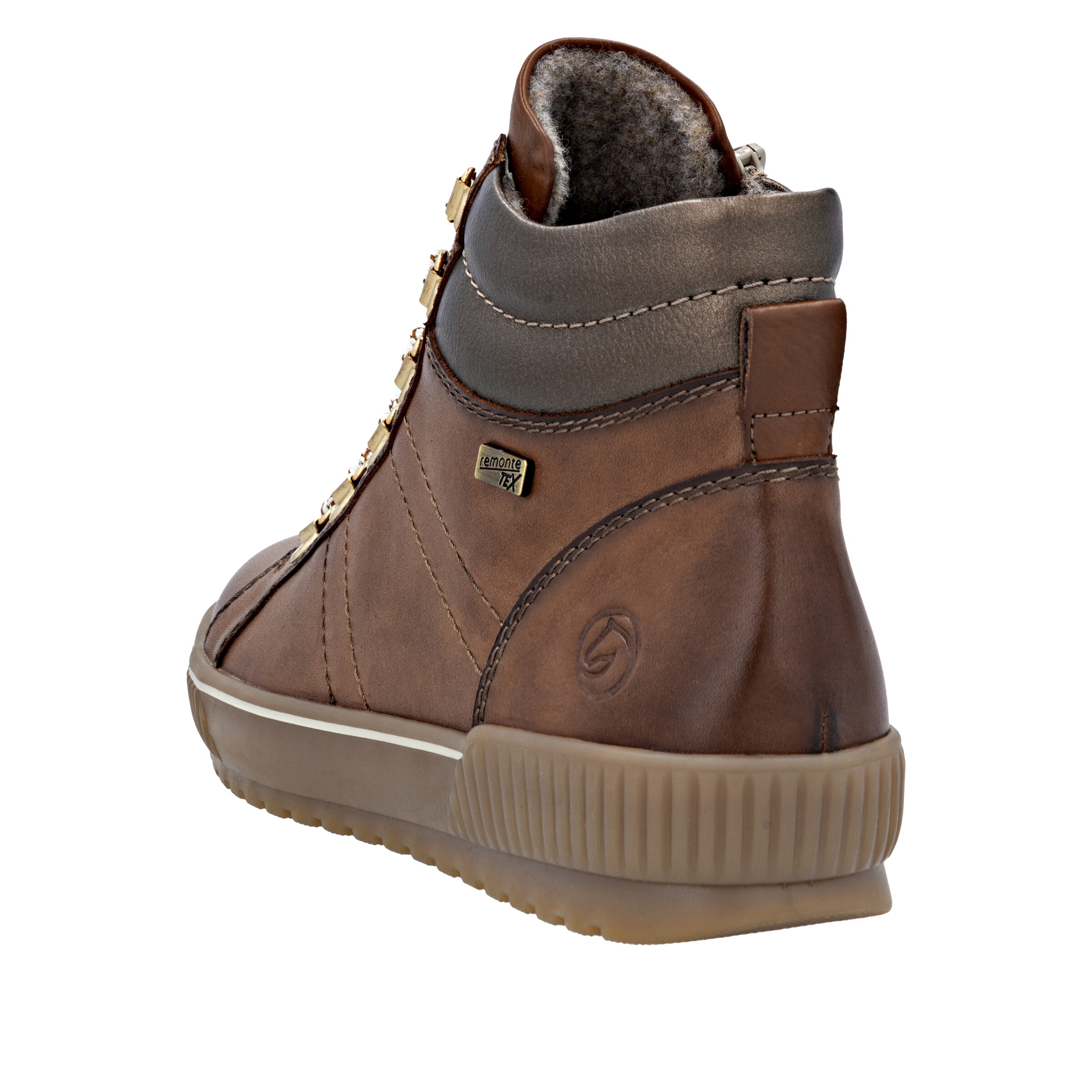 Bottes à lacets 'D0781' REMONTE en marron