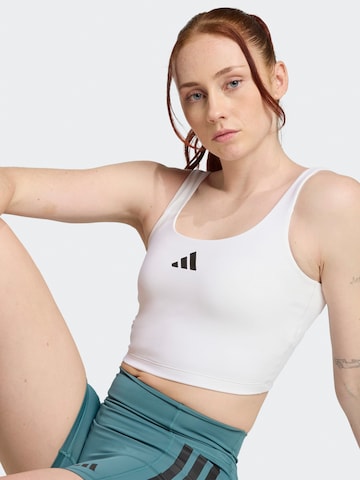 ADIDAS PERFORMANCE Μπουστάκι Αθλητικό σουτιέν 'Power' σε λευκό
