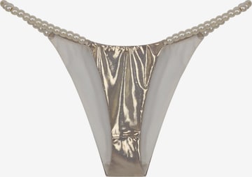 GOD SAVE QUEENS Bikinihose 'Mia' in Gold: Vorderseite