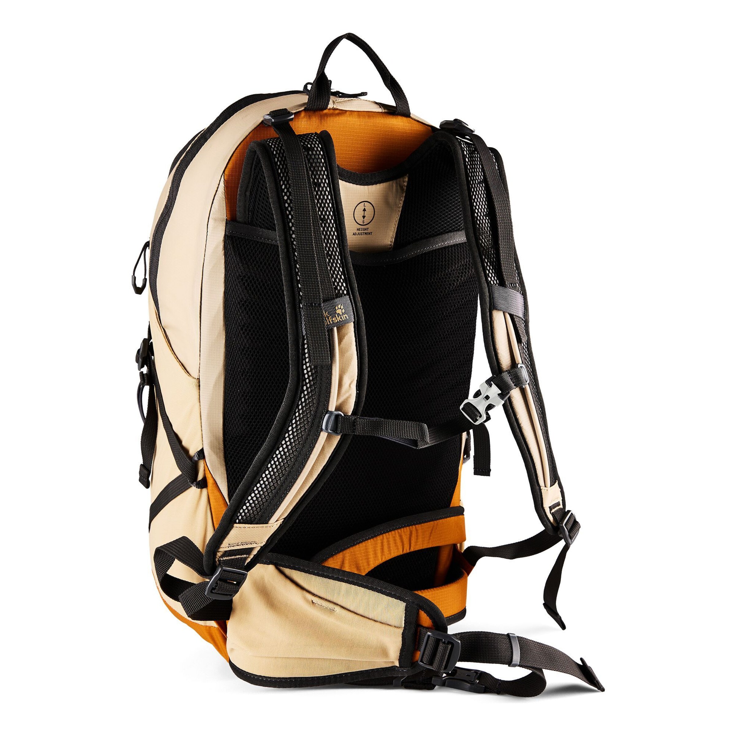 JACK WOLFSKIN Sports Backpack 'Echotrek' in Yellow