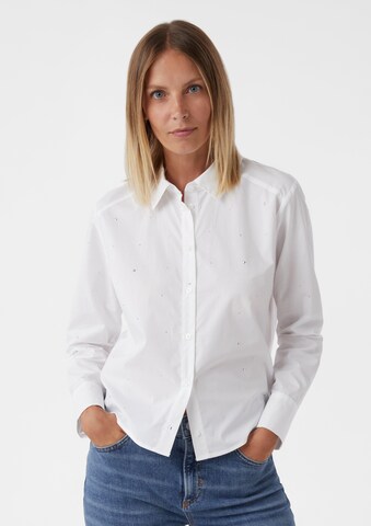 Chemisier comma casual identity en blanc : devant