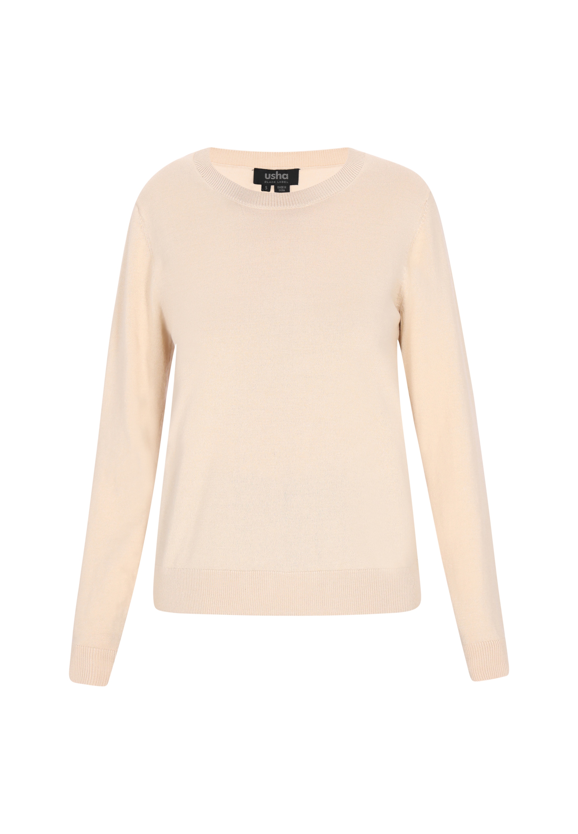 usha BLACK LABEL Свитер в Бежевый: спереди