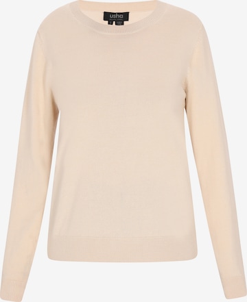 usha BLACK LABELPulover - bež boja: prednji dio