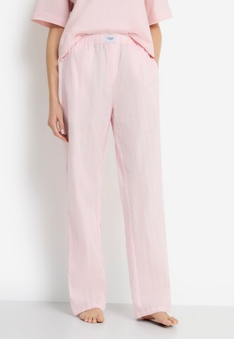Pantalon de pyjama Copenhagen Studios en rose : devant