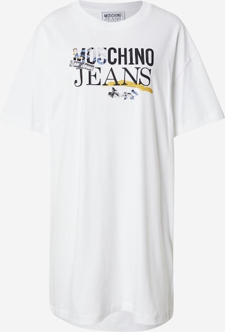 Moschino Jeans Dress in White: front