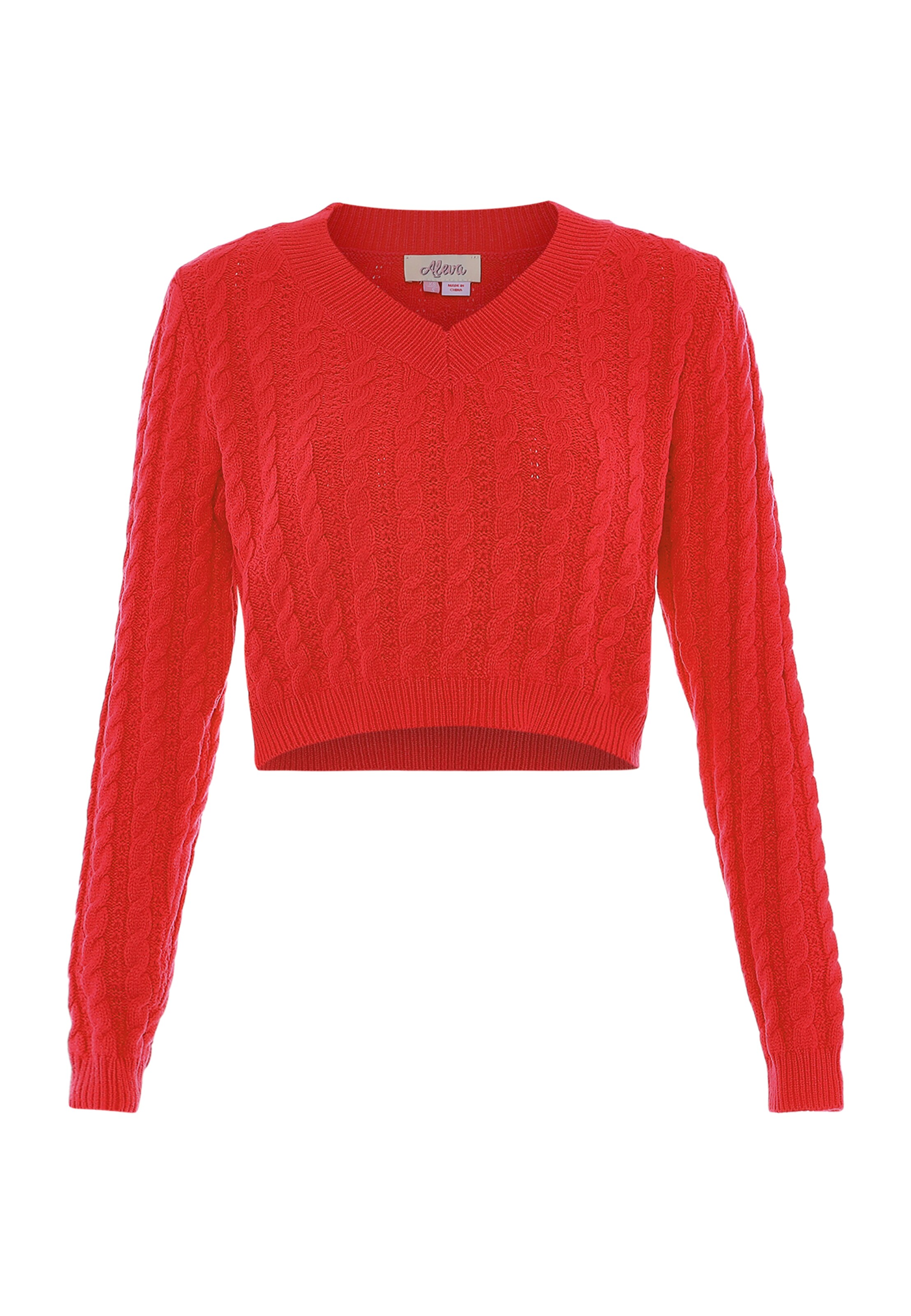 aleva Sweater in Red: front