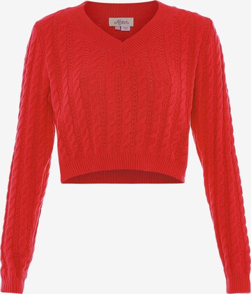 aleva Sweater in Red: front