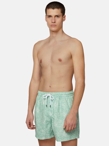 Shorts de bain Boggi Milano en vert : devant