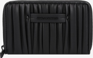 Portamonete 'Kushion' di Karl Lagerfeld in nero: frontale