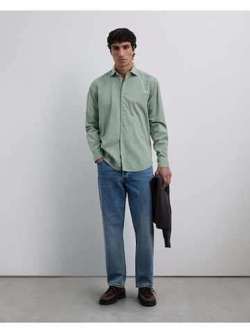 Scalpers Regular fit Overhemd 'Seatle K' in Groen