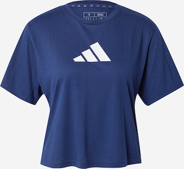 mėlyna ADIDAS PERFORMANCE Sportiniai marškinėliai 'Essentials': priekis