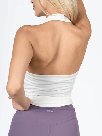 dayr Top 'Halter Wrap Top' in White