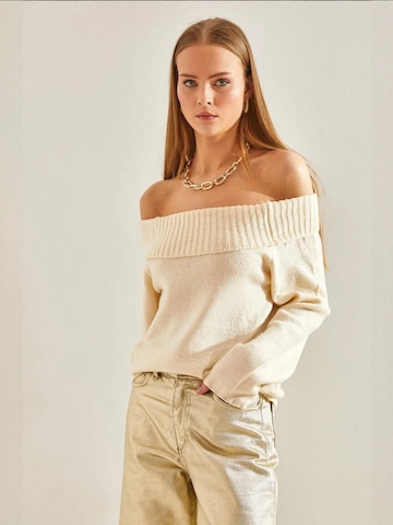 Pull-over 'Pullover' Bianco Lucci en beige