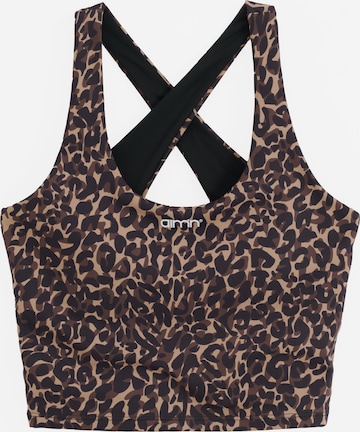 Bustino Reggiseno sportivo 'Core Essential' di Aim'n in marrone: frontale