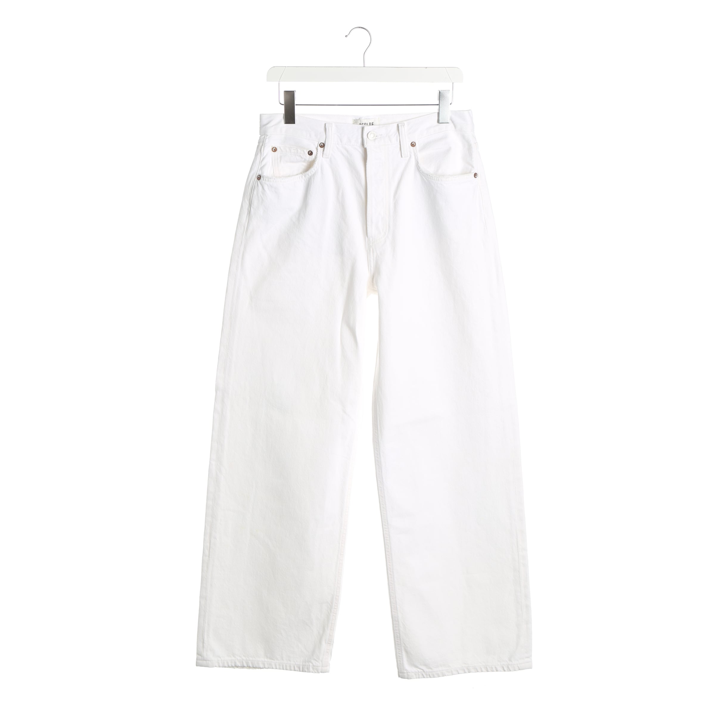 AGOLDE Jeans in 27 in White: front