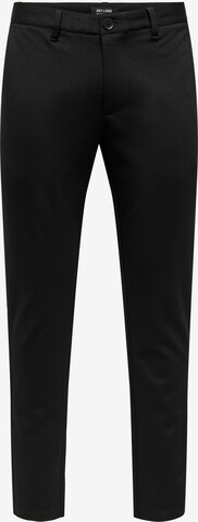 Pantaloni chino 'Markus' di Only & Sons in nero: frontale