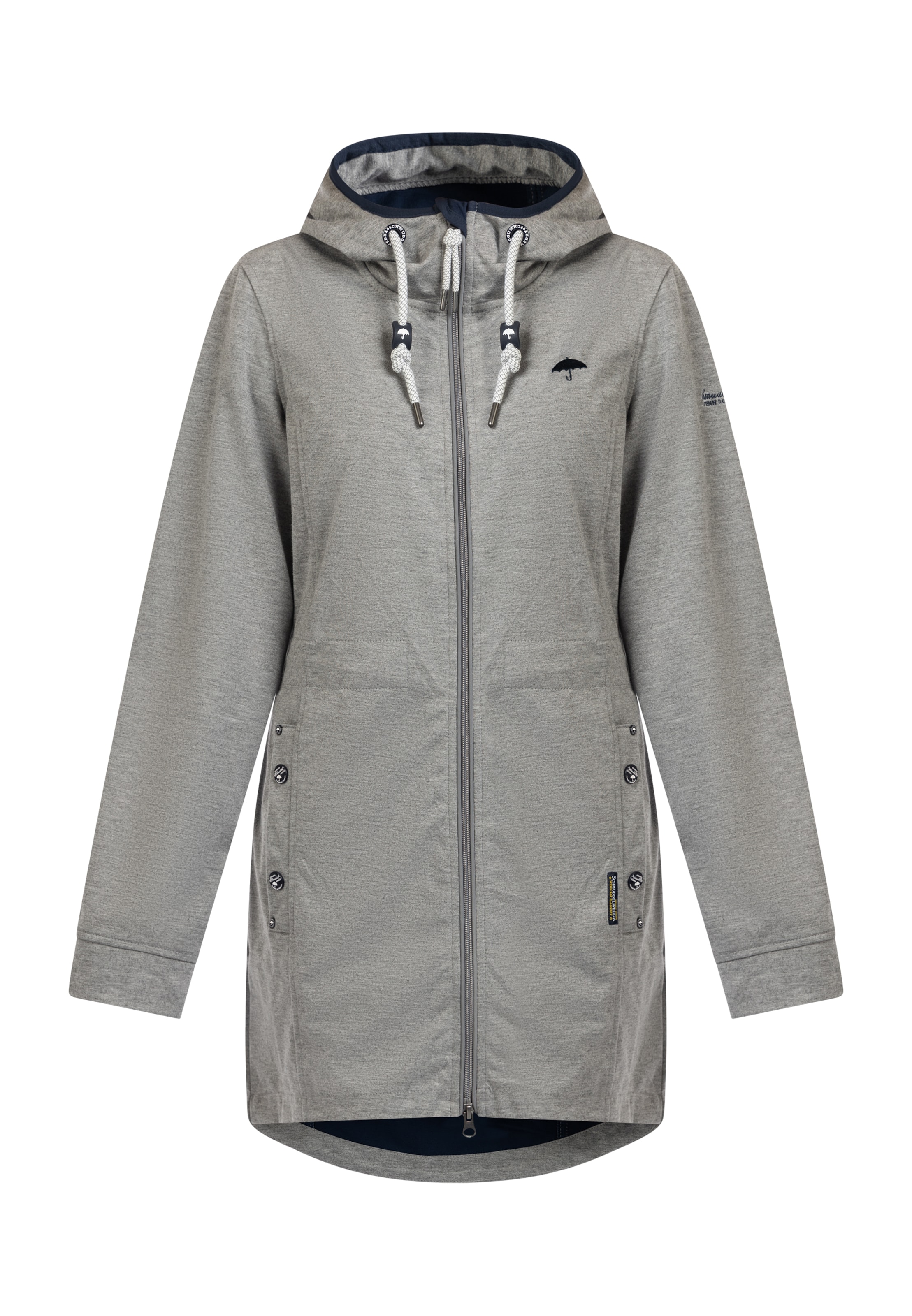 Schmuddelwedda Funktionsjacka i grå: framsida