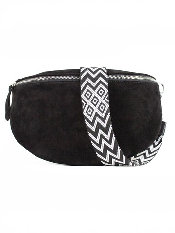 Marsupio 'NOA large' di lePelou in nero: frontale