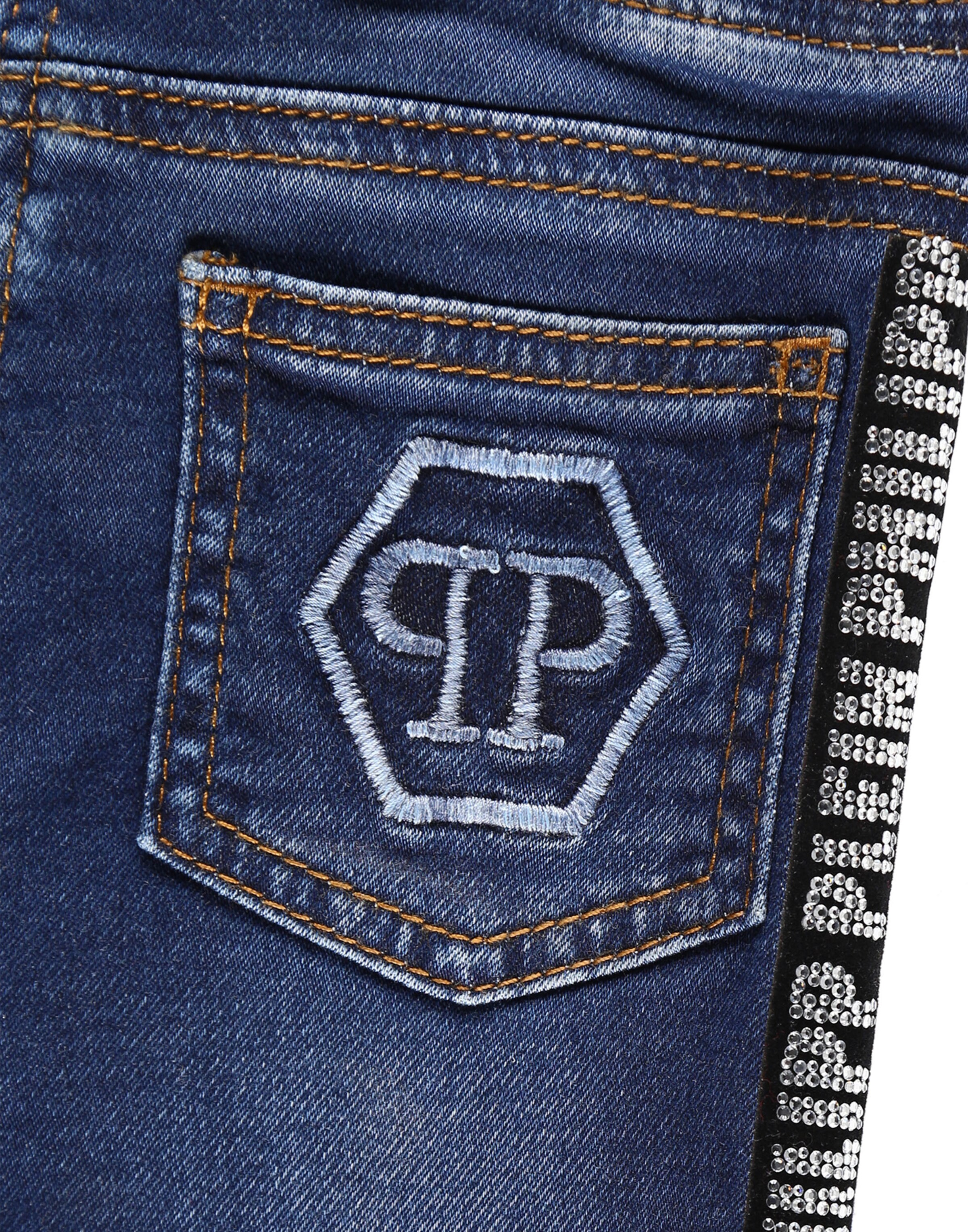 Philipp Plein Slimfit Jeans 'Statement' in Blau