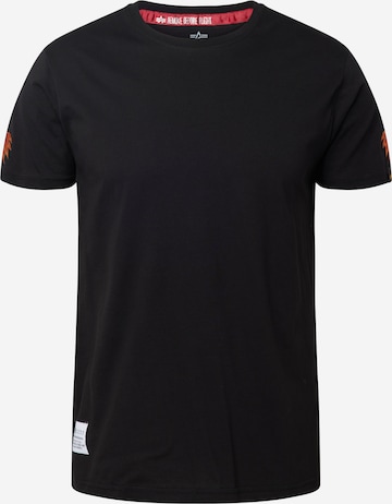 ALPHA INDUSTRIES T-Shirt 'Dragon' in Schwarz: predná strana