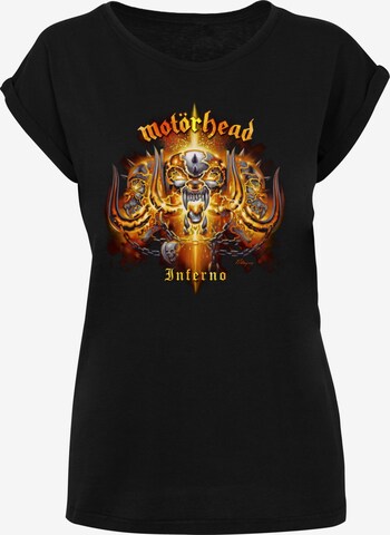 Merchcode Shirt 'Motorhead - Inferno Cover' in Zwart: voorkant