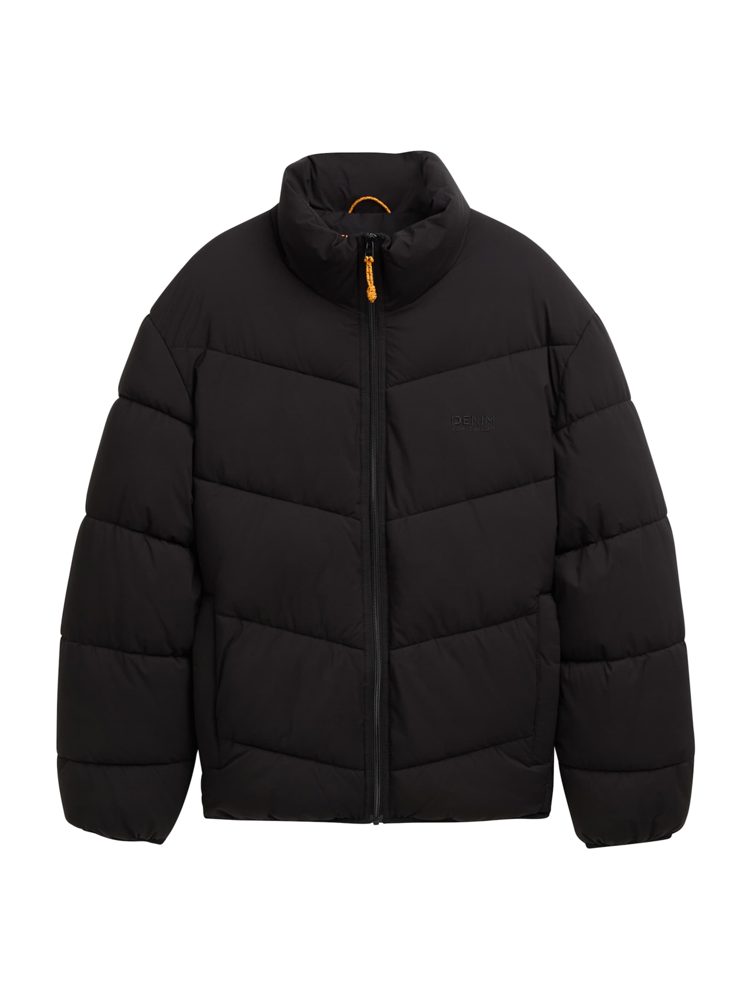 TOM TAILOR DENIM Winterjas in Zwart: voorkant