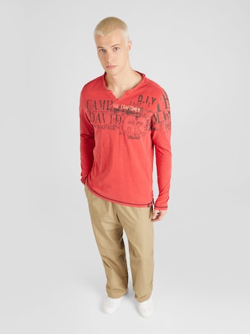 CAMP DAVID Shirt 'The Craftsmen' in Rood