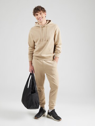 HUGO Joggingpak 'DapoDayote' in Beige: voorkant
