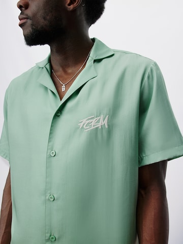 FCBM Comfort fit Button Up Shirt 'Alessio' in Green