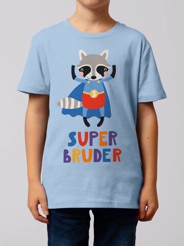 watabout.kids Shirt 'Superbruder' in Blue