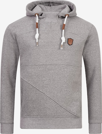 INDICODE JEANS Pullover 'Meza' in Grau: predná strana