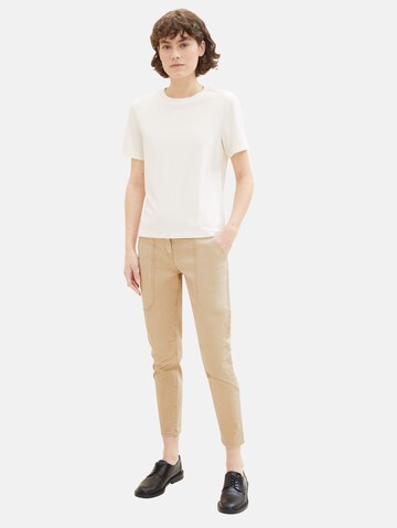 TOM TAILOR Slim fit Pants in Beige