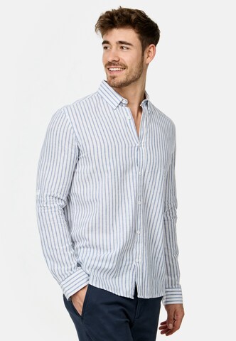 INDICODE JEANS Regular fit Overhemd 'Brayden' in Blauw