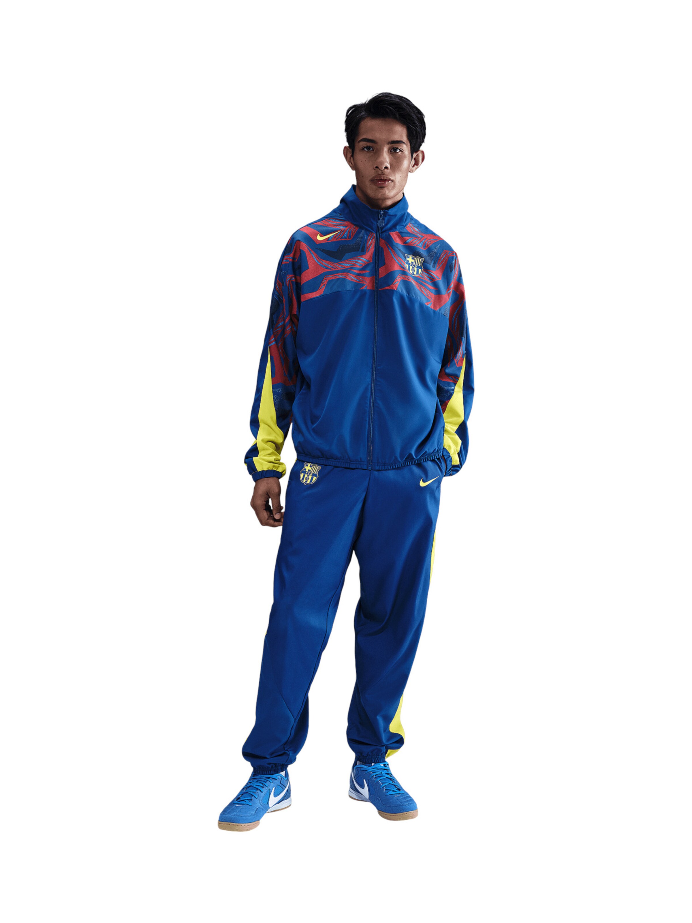 Tapered Pantaloni sport de la NIKE pe albastru: față