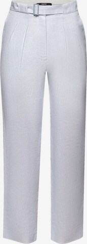 ESPRIT Regular Pleat-Front Pants in Blue: front