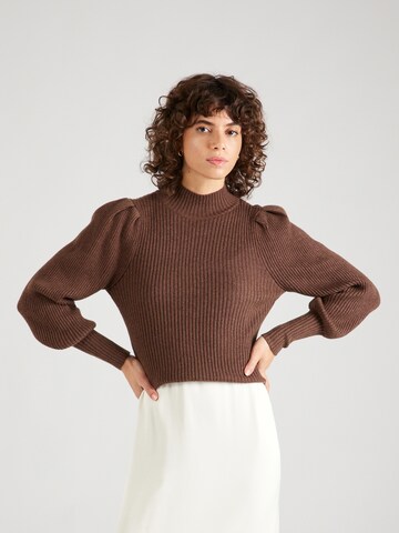 ONLY Sweater 'KATIA' in Brown: front
