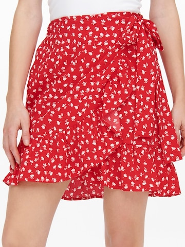 ONLY - Falda 'Olivia' en rojo