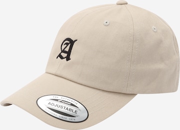 Urban Classics Cap 'Coffee Power' in Grey: front