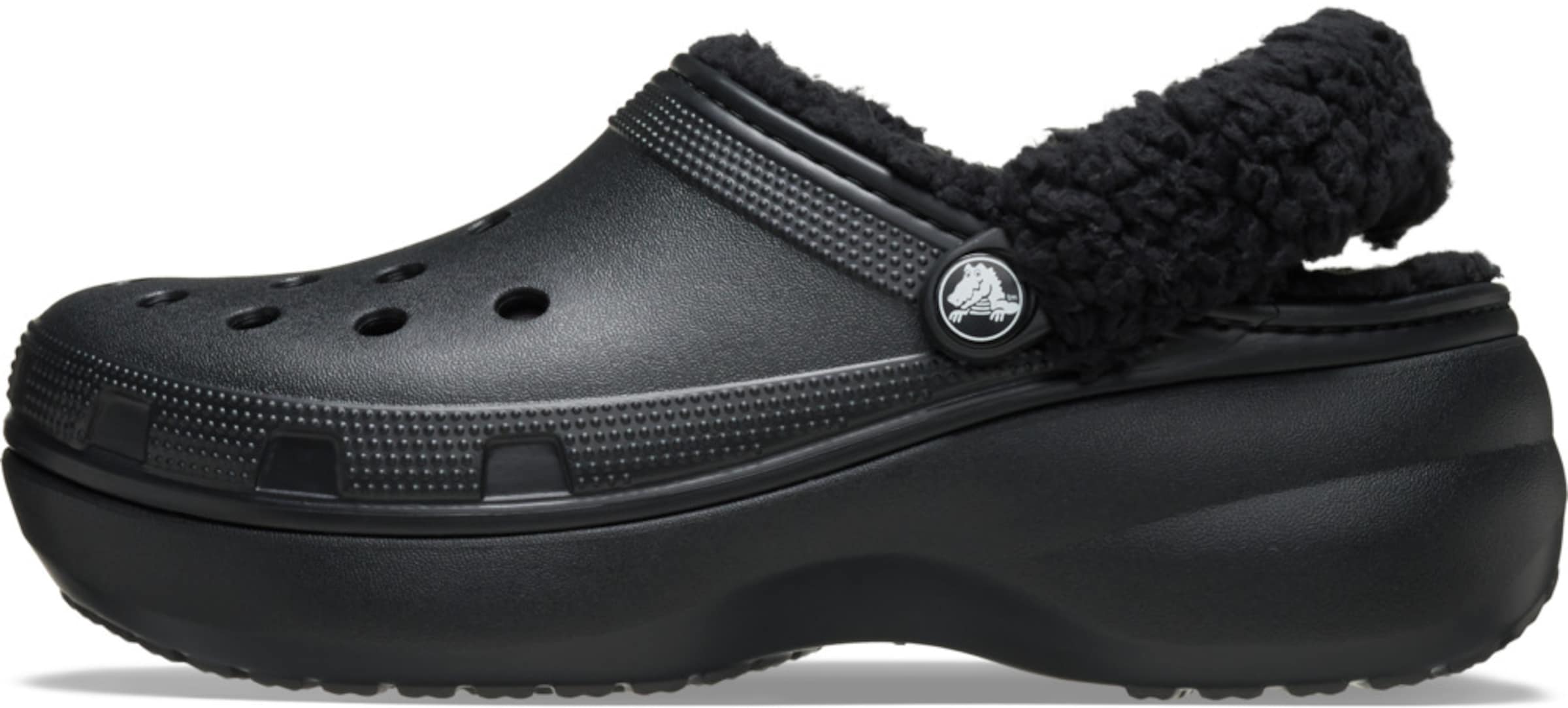 Crocs Clogs in Schwarz: Vorderseite