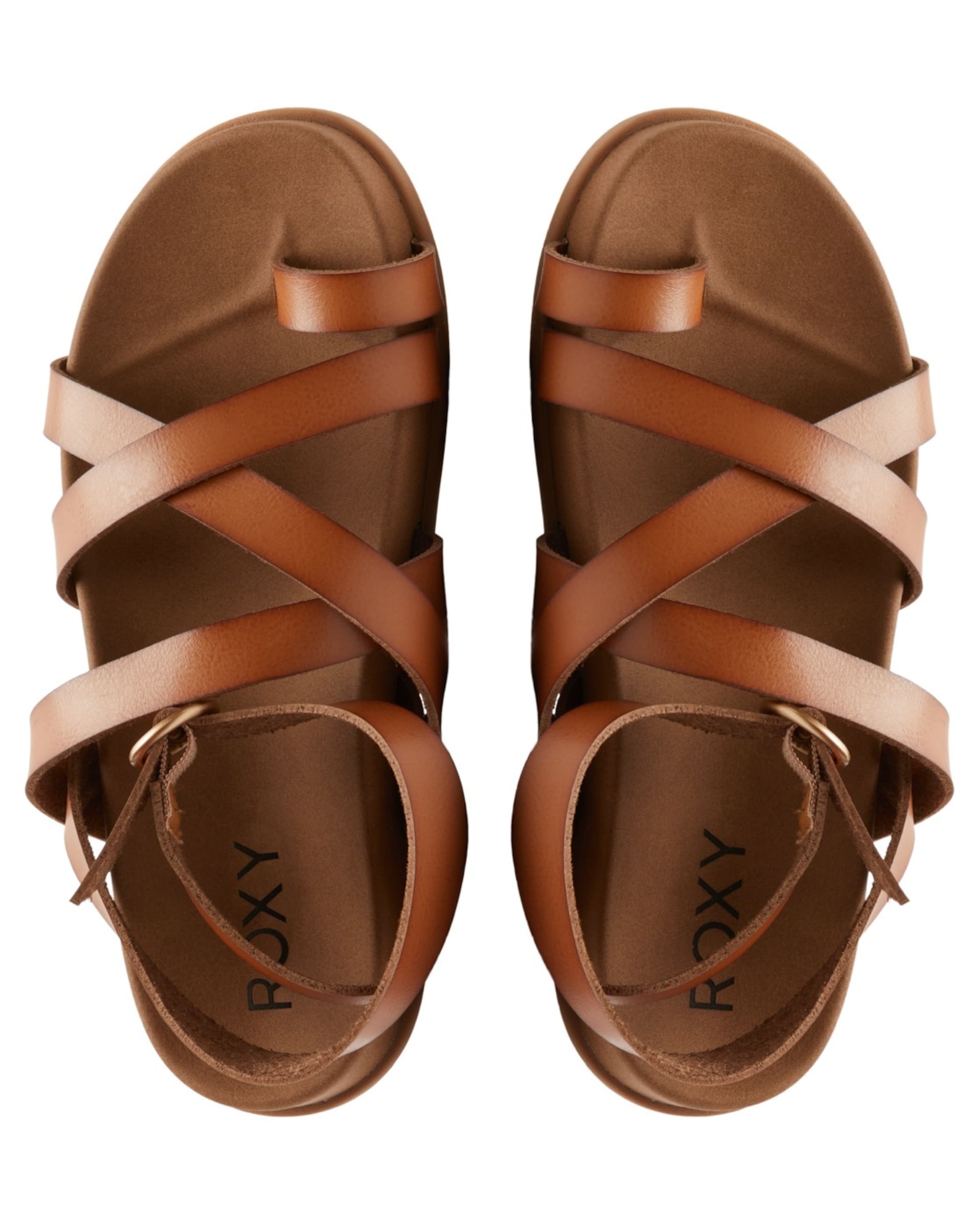 ROXY Strap Sandals 'Ahri' in Brown