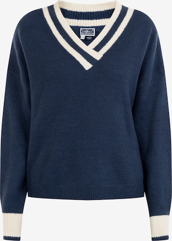 Pull-over DreiMaster Maritim en bleu : devant