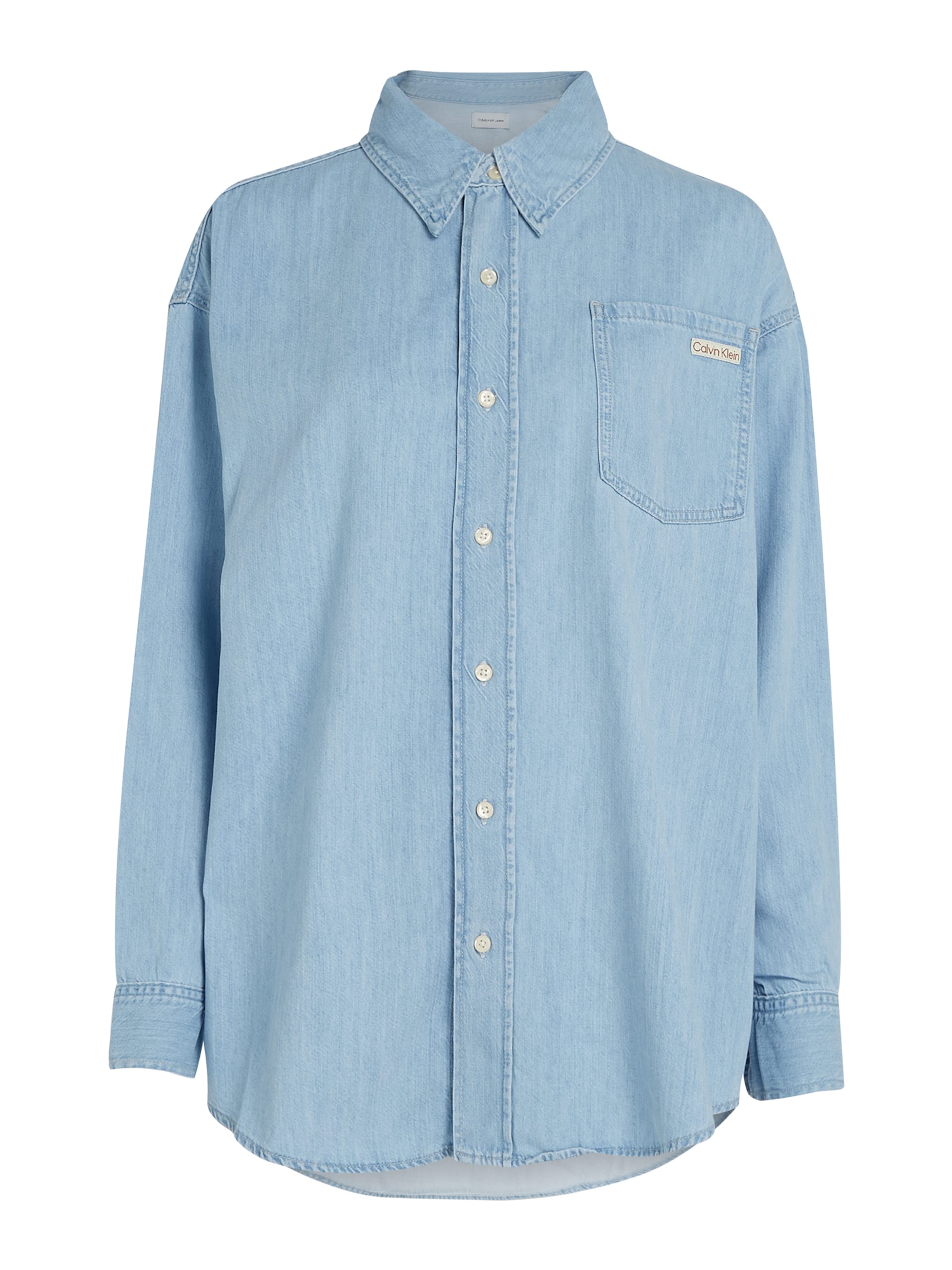 Calvin Klein Jeans Блузка в Синий: спереди