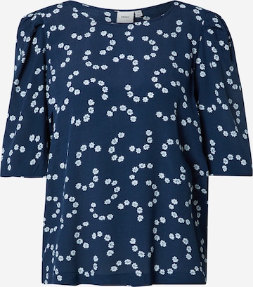 ICHI Blouse 'MARGUERITE' in Blue: front